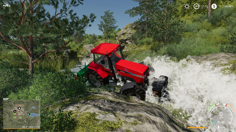 It’s a very pretty place to crash tractors.